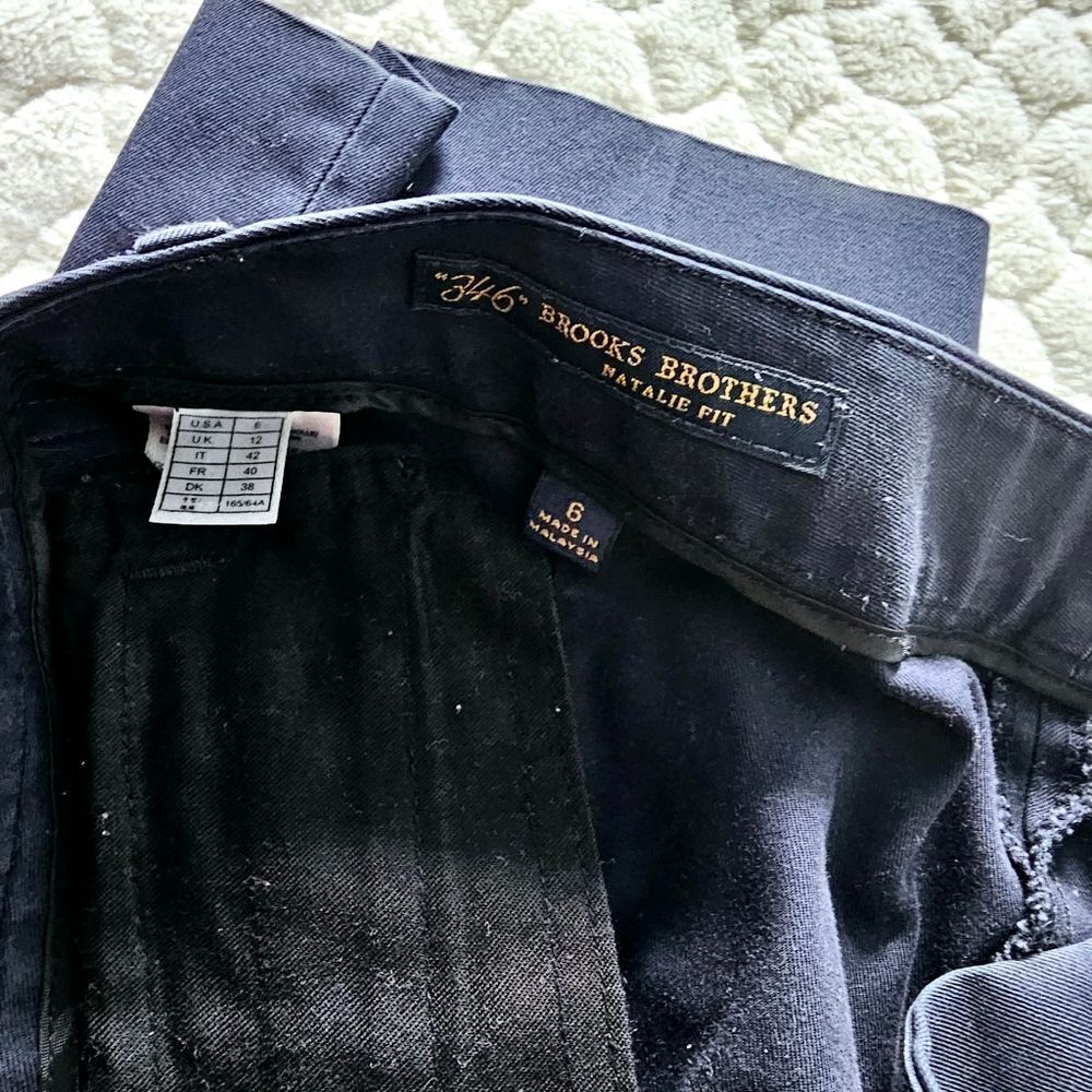 Brooks Brothers Natalie Fit navy blue casual pants, size 6 - Picture 10 of 10